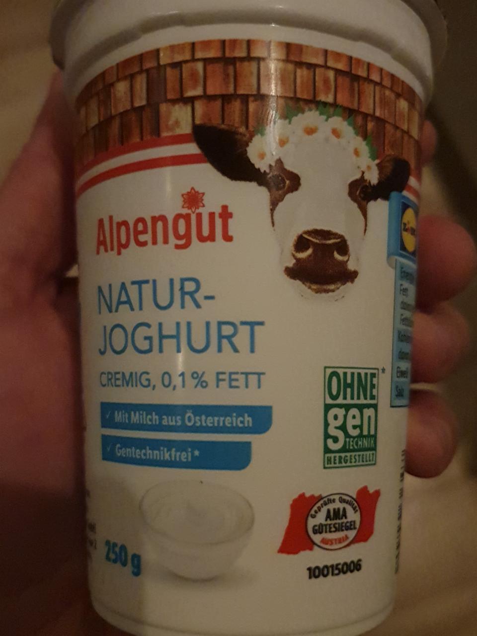 Fotografie - Natur Joghurt Alpengut 0.1% fett