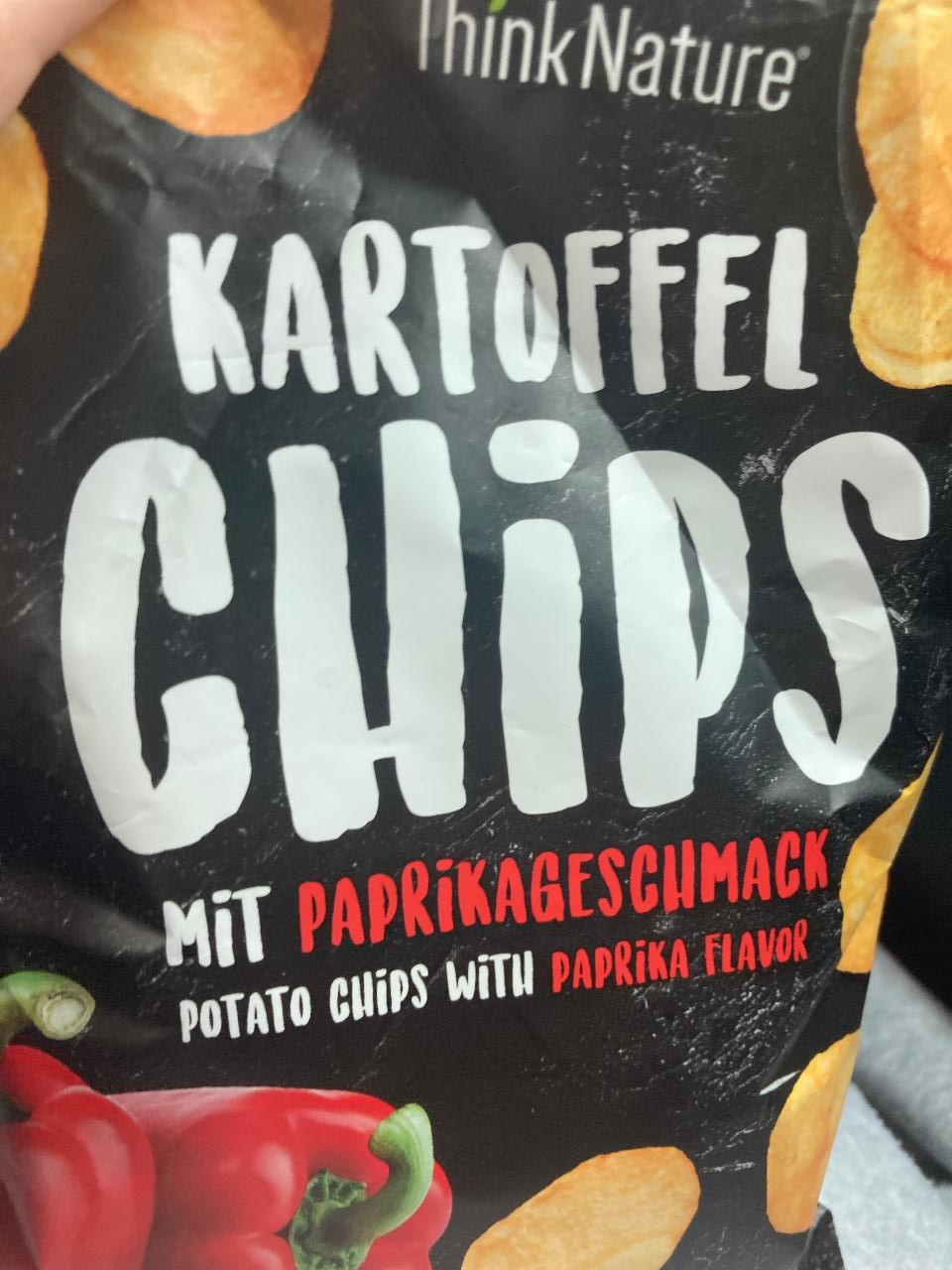 Fotografie - Kartoffel chips mit paprikageschmack Think Nature