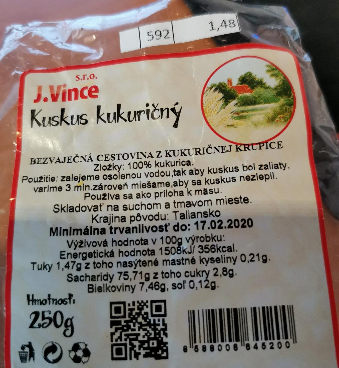 Fotografie - Kuskus kukuričný J.Vince