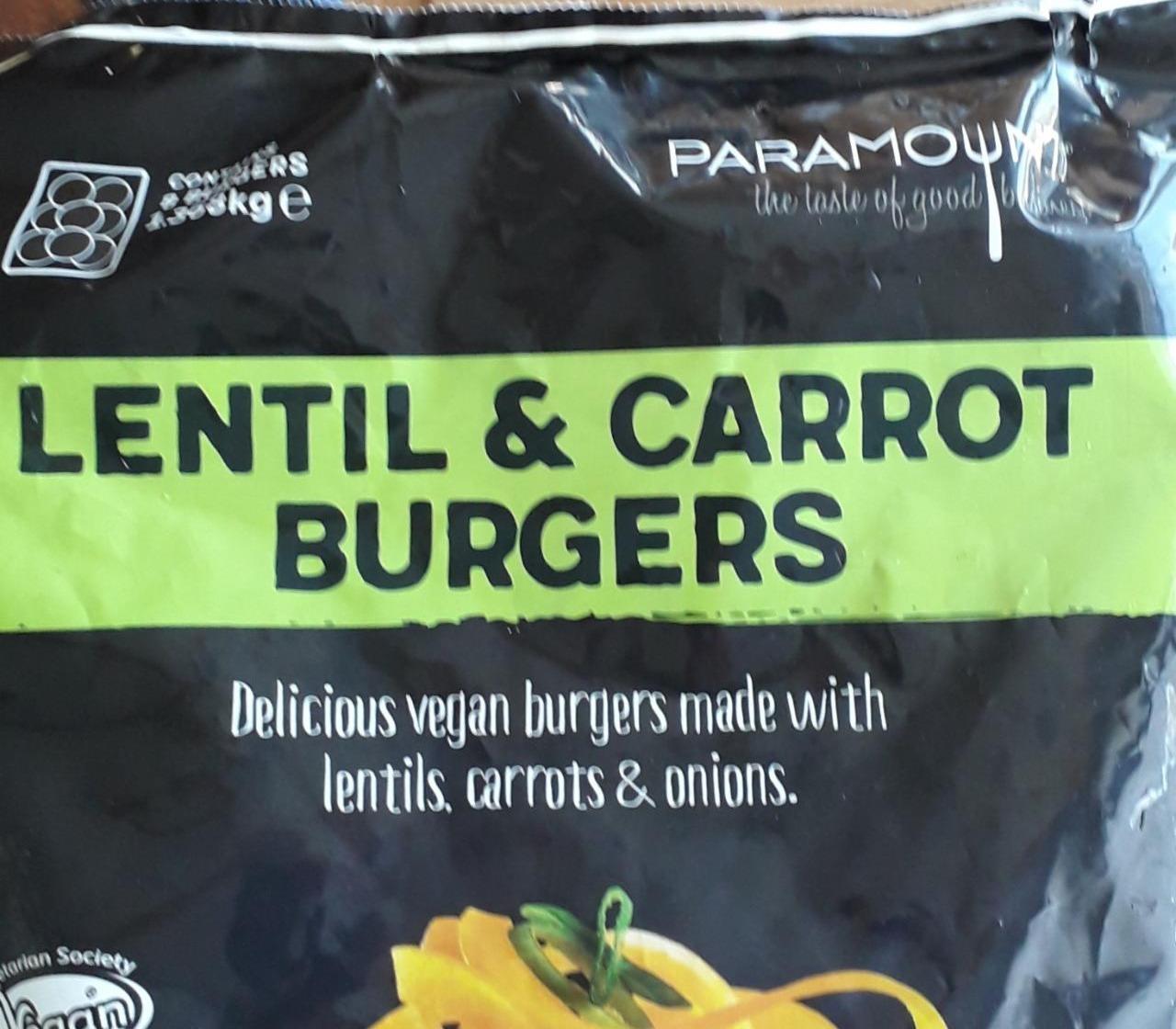 Fotografie - Lentil & Carrot Burgers Paramount