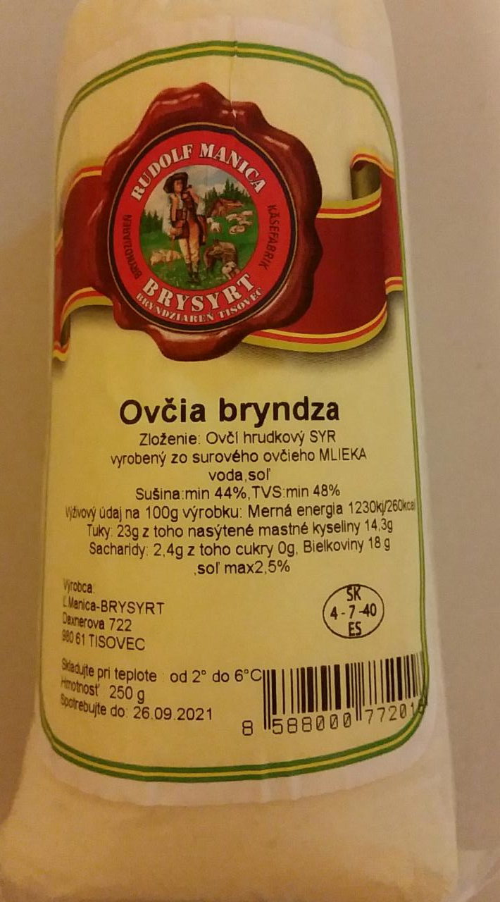 Fotografie - Ovčia bryndza Brysyrt