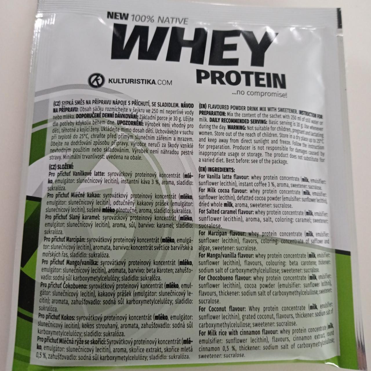 Fotografie - Whey Protein Vanilla Latte Kulturistika.com