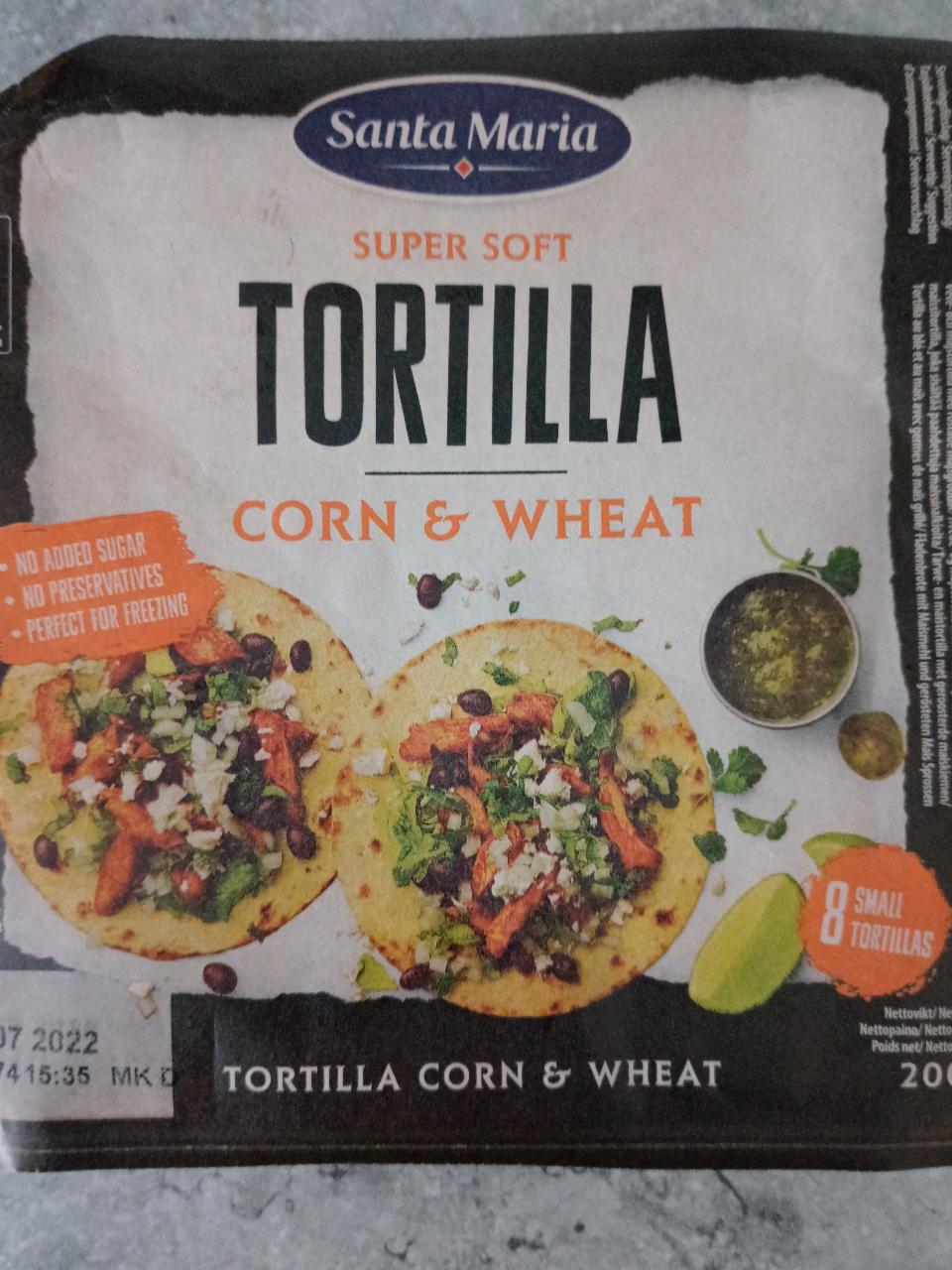 Fotografie - Tortilla corn & wheat santa maria