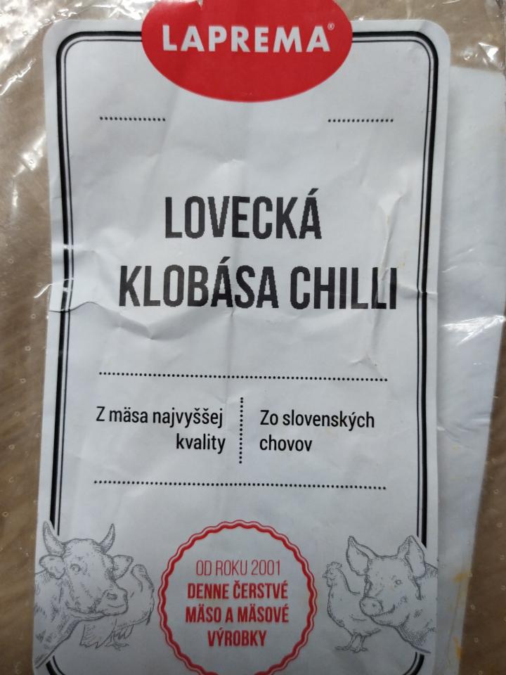 Fotografie - lovecká klobása chilli Laprema