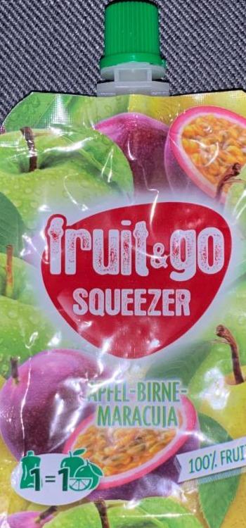 Fotografie - Fruit & Go Squeezer Apfel-Birne-Maracuja Machland