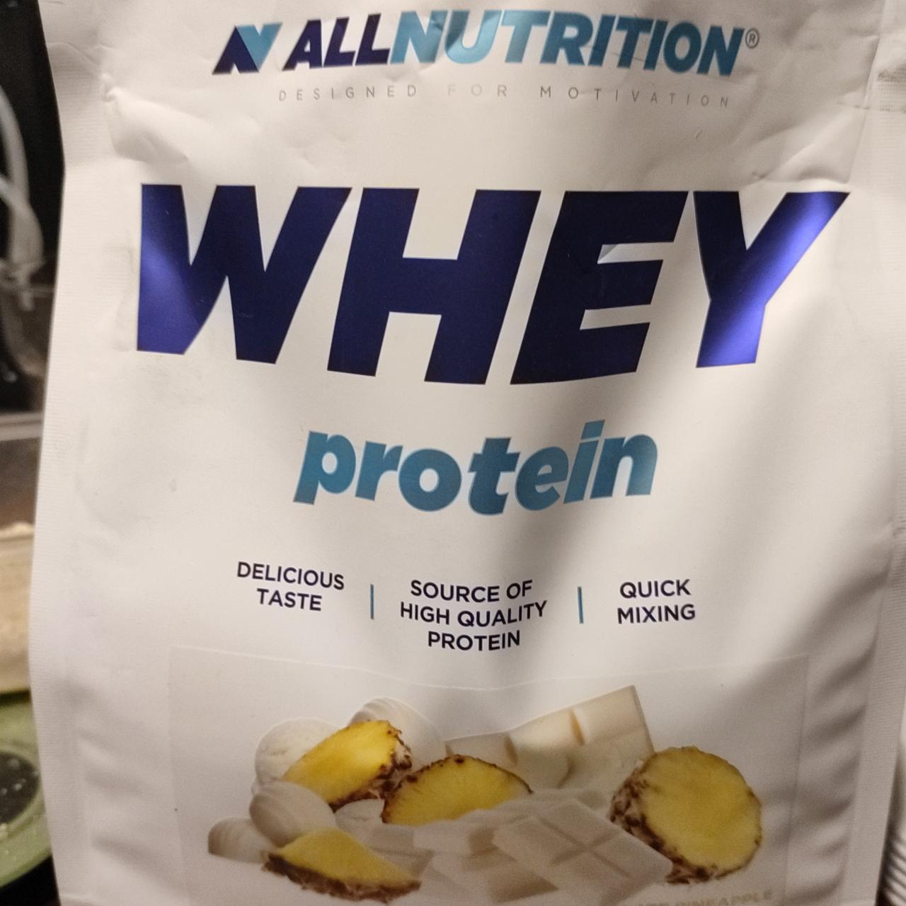 Fotografie - Whey Protein white chocolate & pineapple Allnutrition