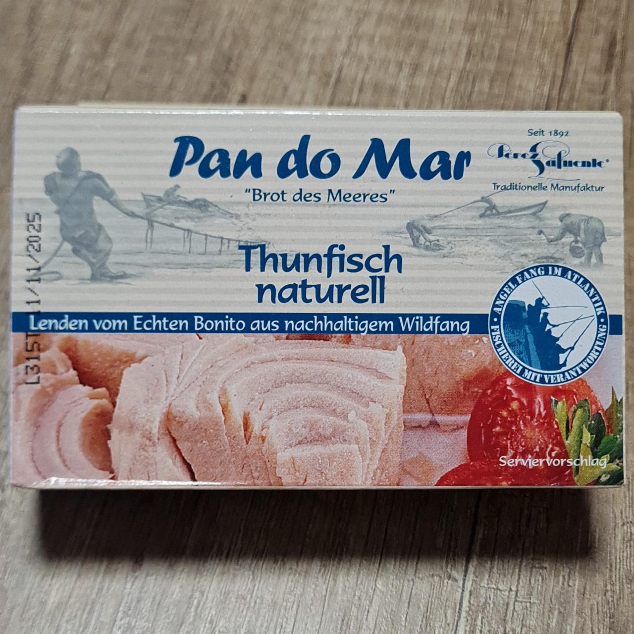 Fotografie - Thunfisch natrell Pan do Mar