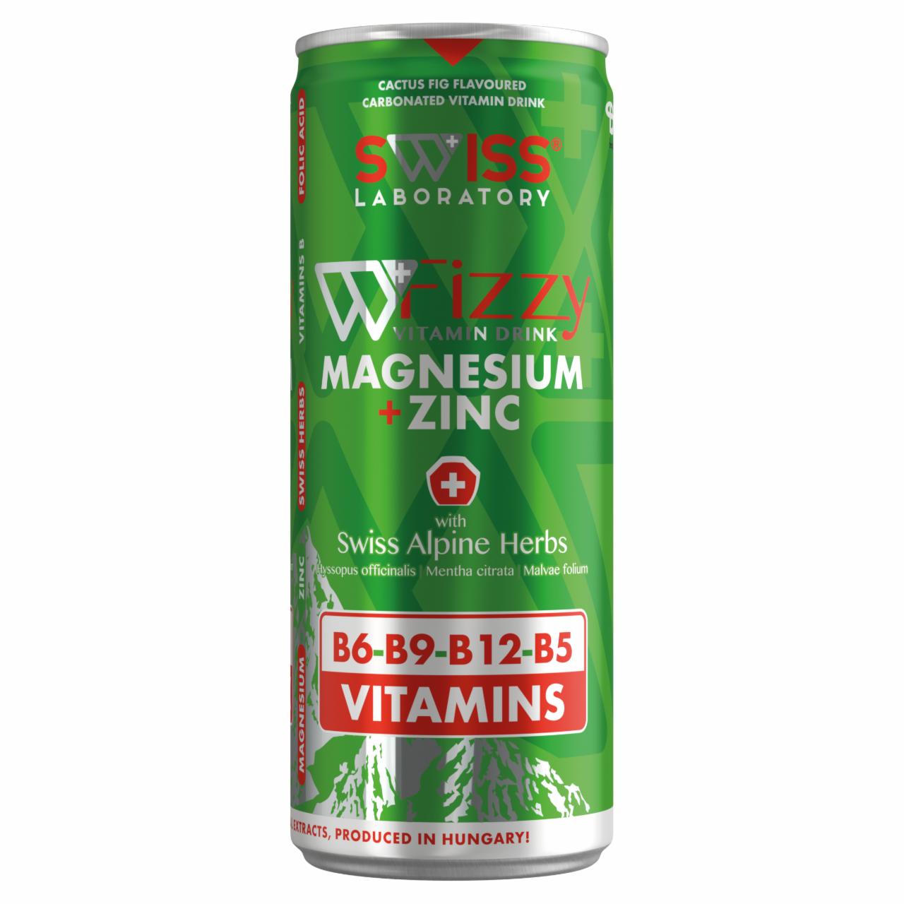 Fotografie - Fizzy magnesium zinc with swiss alpine herbs Swiss