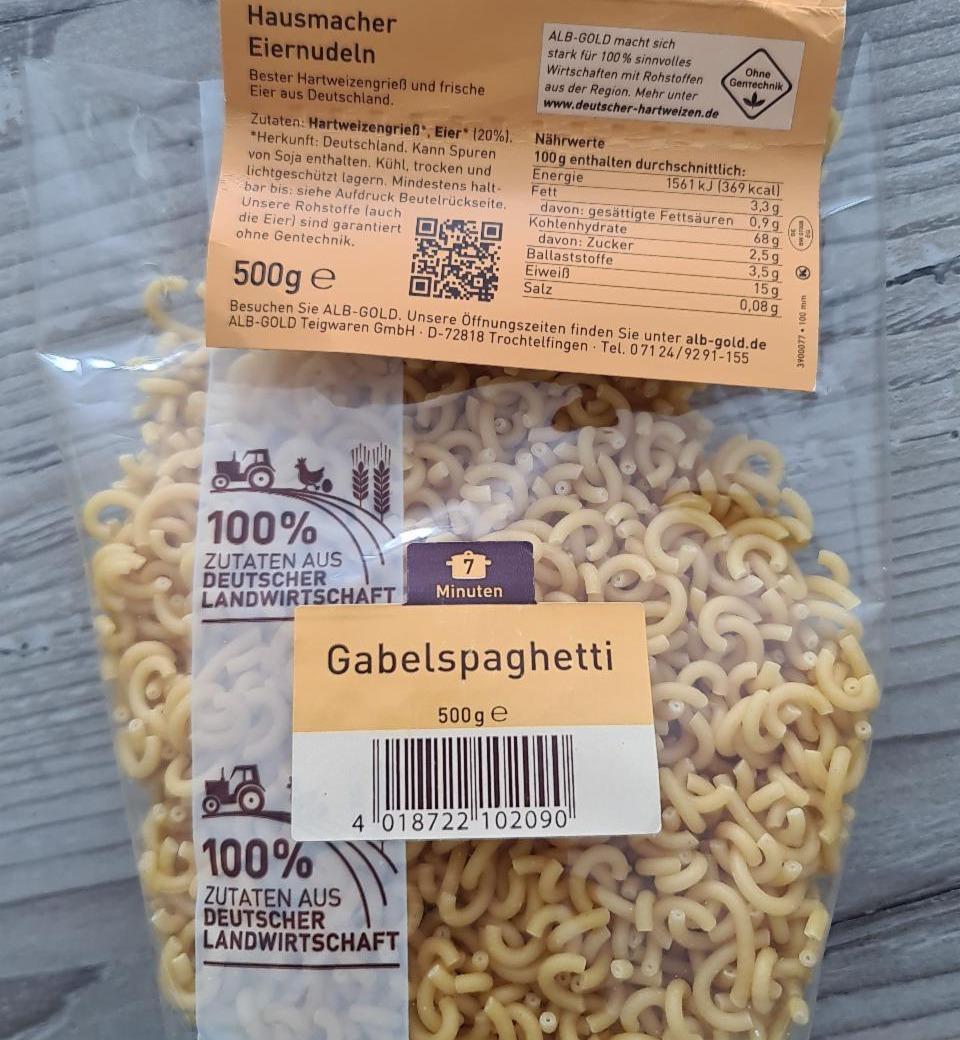 Fotografie - Gabelspaghetti Alb-gold