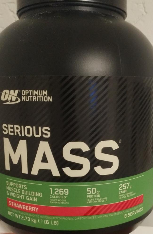 Fotografie - Serious Mass strawberry optium nutrition