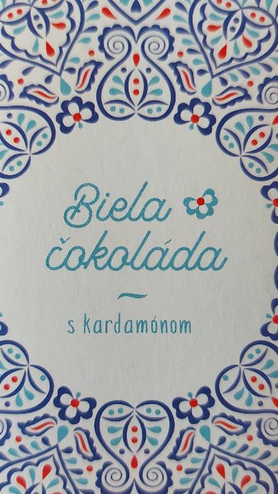 Fotografie - biela čokoláda s kardamonom ALMA