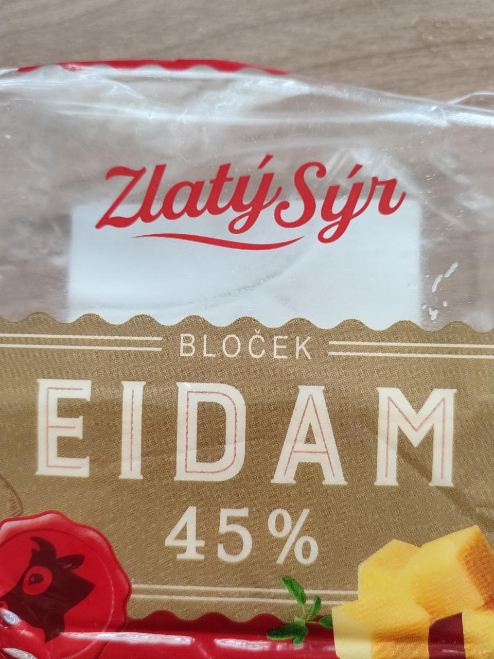 Fotografie - Eidam 45% bloček Zlatý sýr