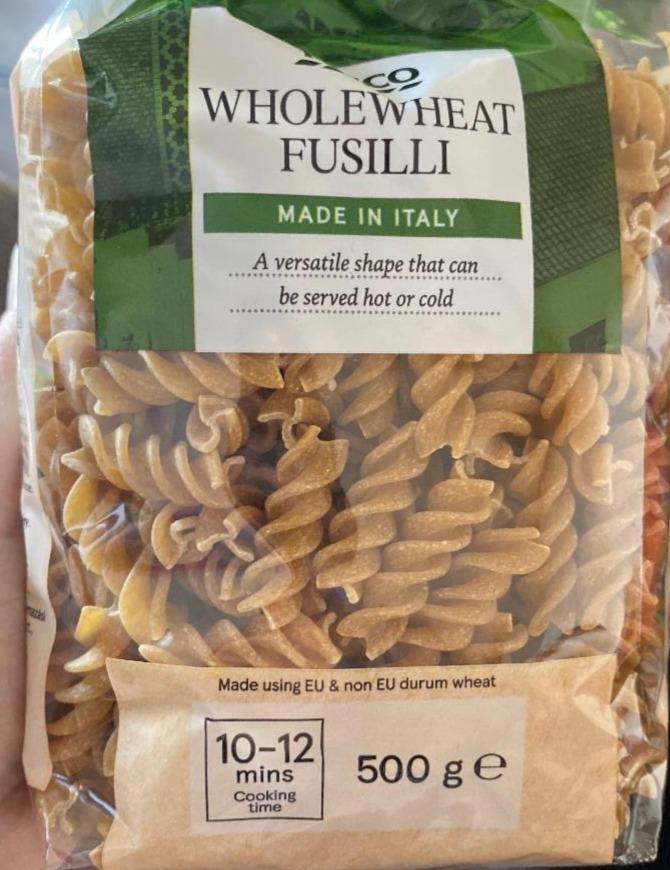 Fotografie - Wholewheat Fusilli Tesco