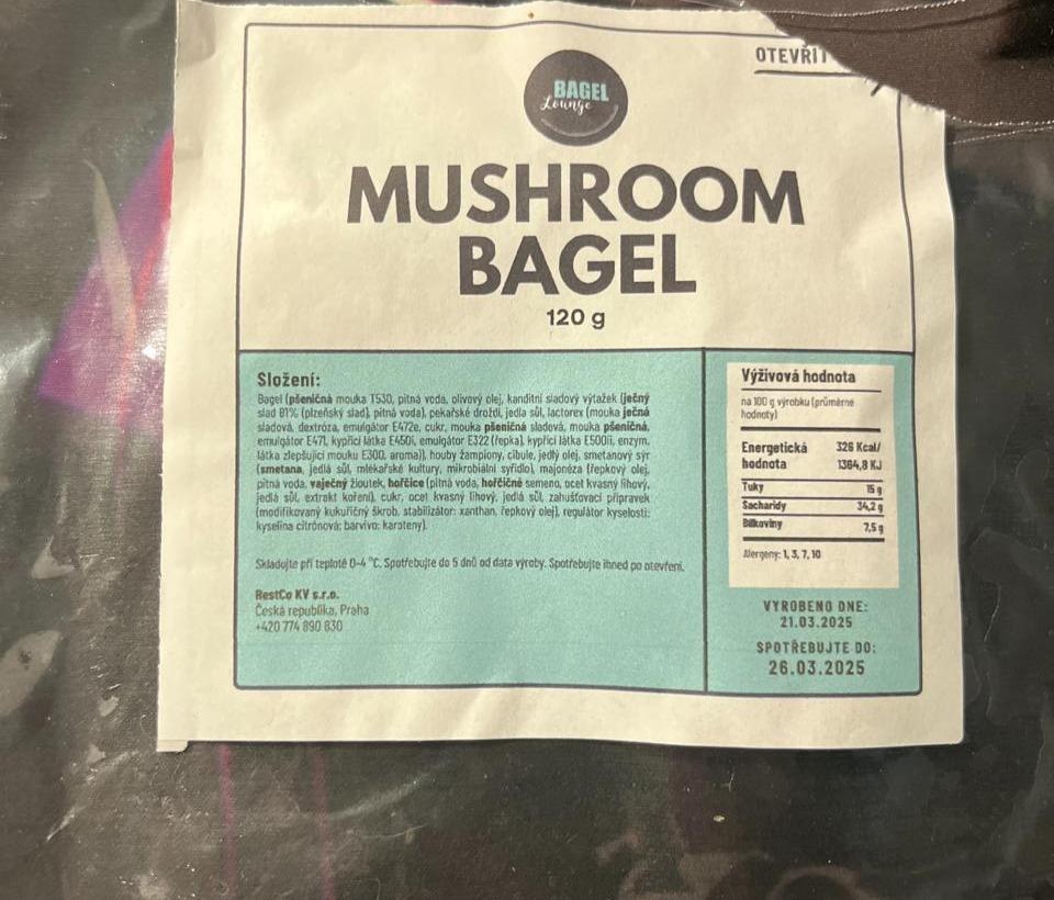 Fotografie - Bagel mushroom Regiojet