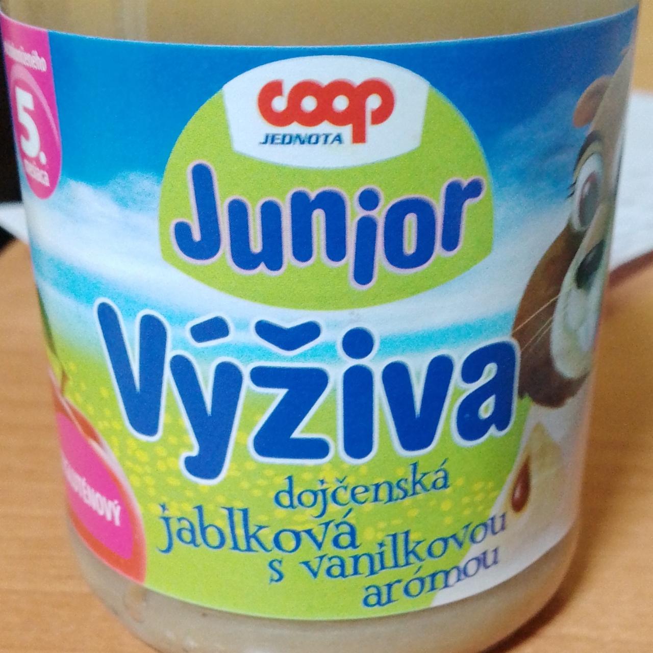 Fotografie - Junior Výživa dojčenská jablková s vanilkovou arómou Coop Jednota