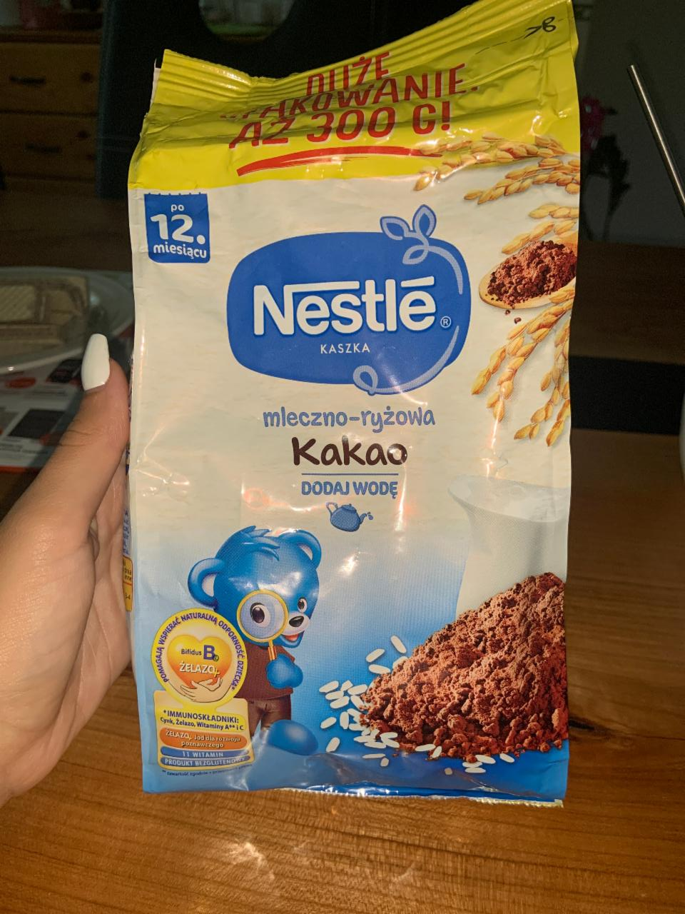 Fotografie - Nestlé kaszka mleczno-ryżowa Kakao