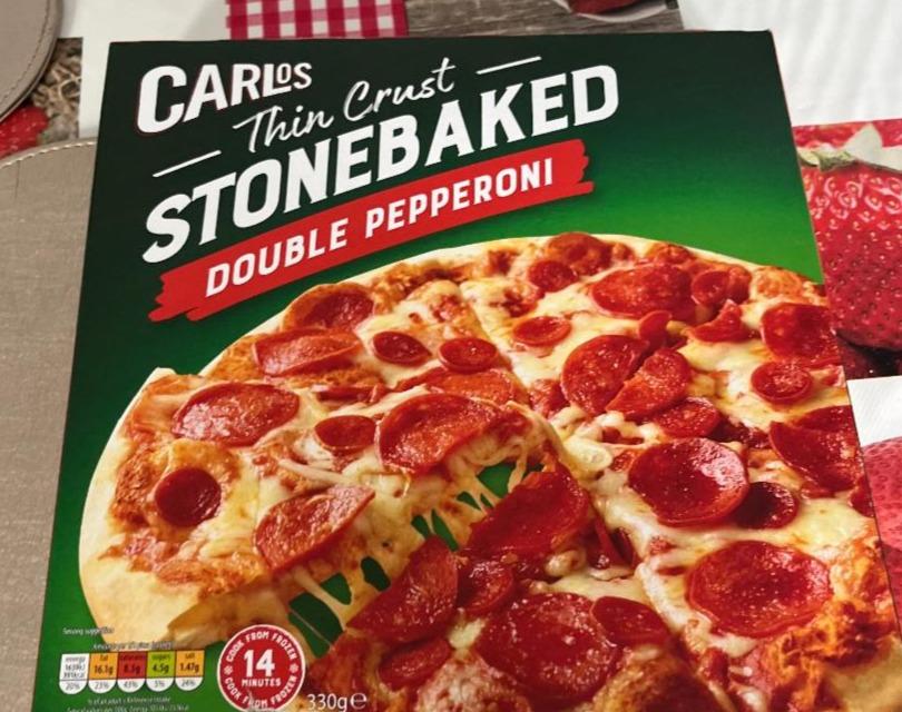 Fotografie - Thin Crust Stonebaked Double Pepperoni Carlos