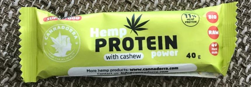 Fotografie - hemp protein power with cashew
