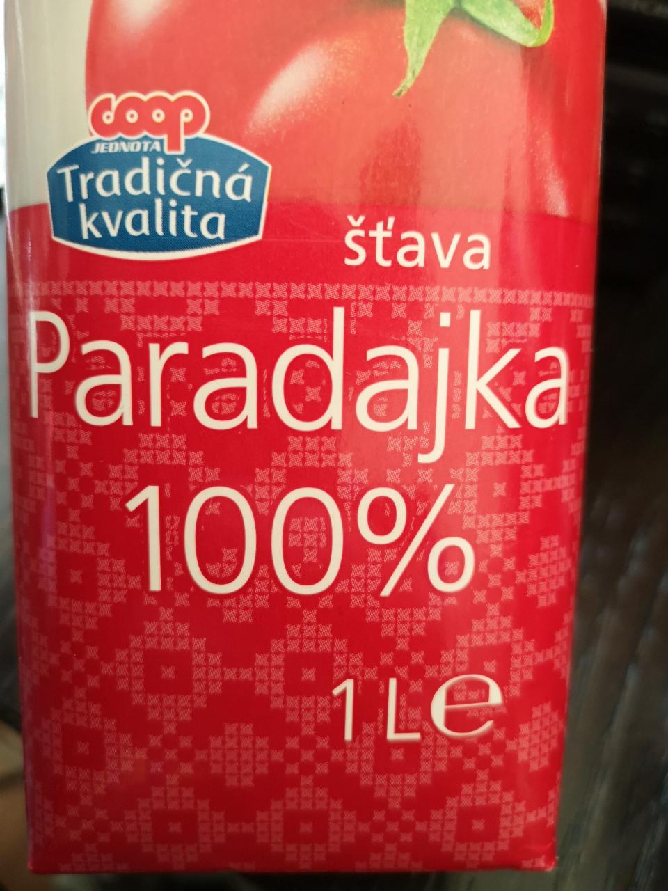 Fotografie - Paradajka 100 % šťava Coop Tradičná kvalita