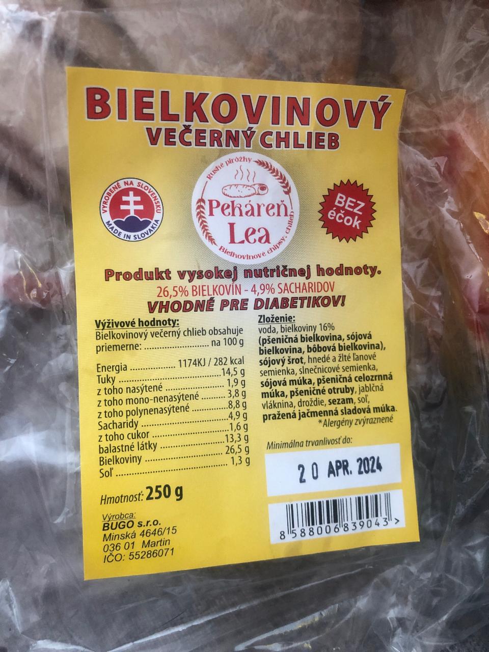 Fotografie - Bielkovinovy večerný chlieb Pekáreň Lea