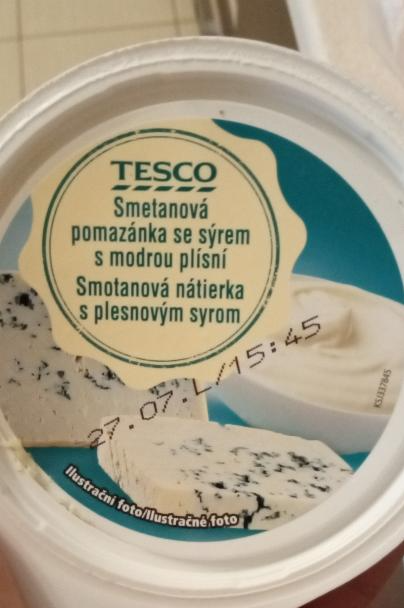 Fotografie - smotanová nátierka s plesňovým syrom Tesco