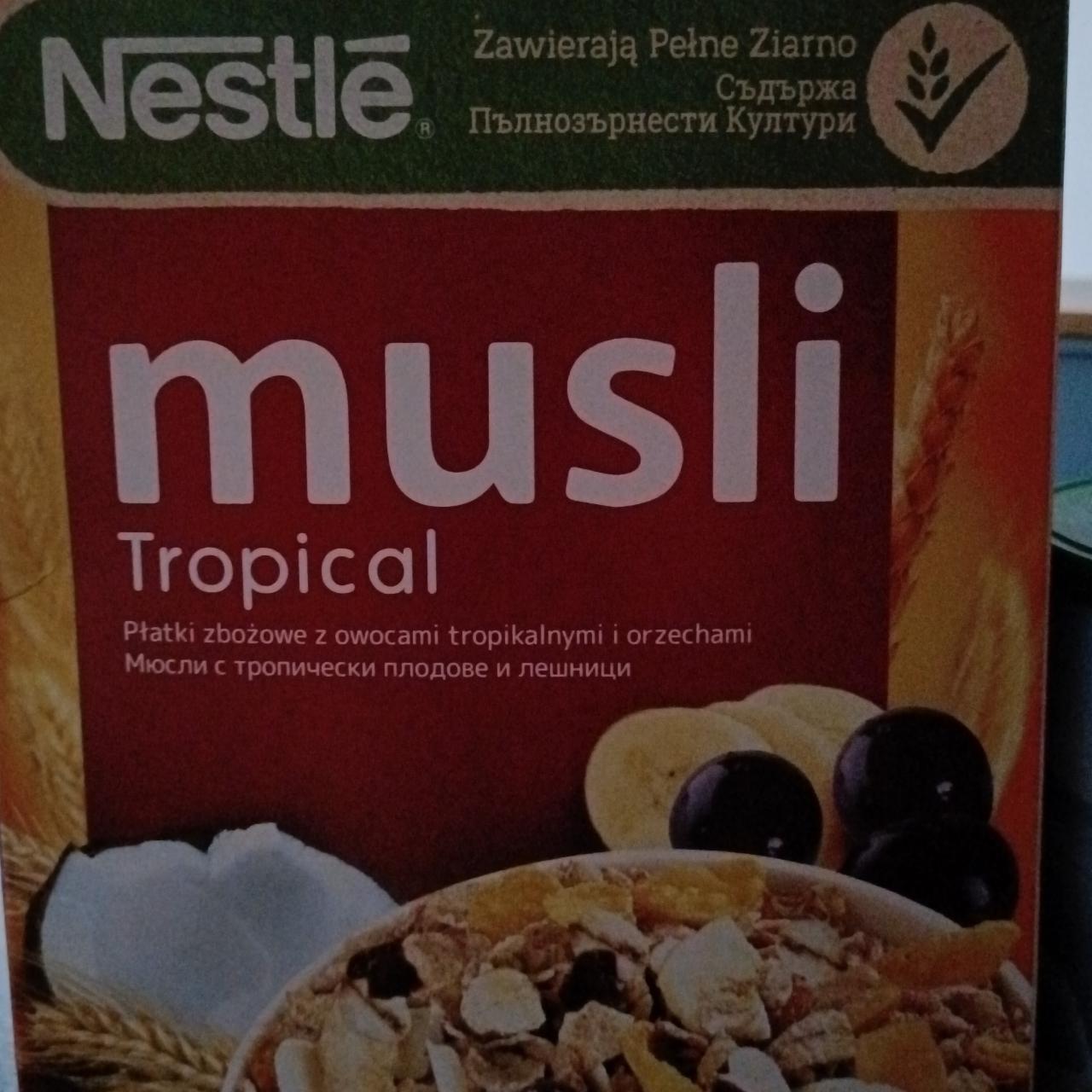 Fotografie - musli tropical nestle