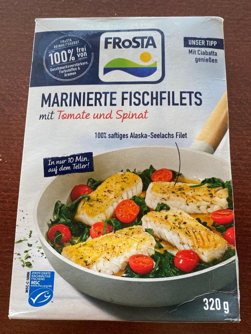 Fotografie - Marinierte Fischfilets mit Tomate und Spinat Frosta