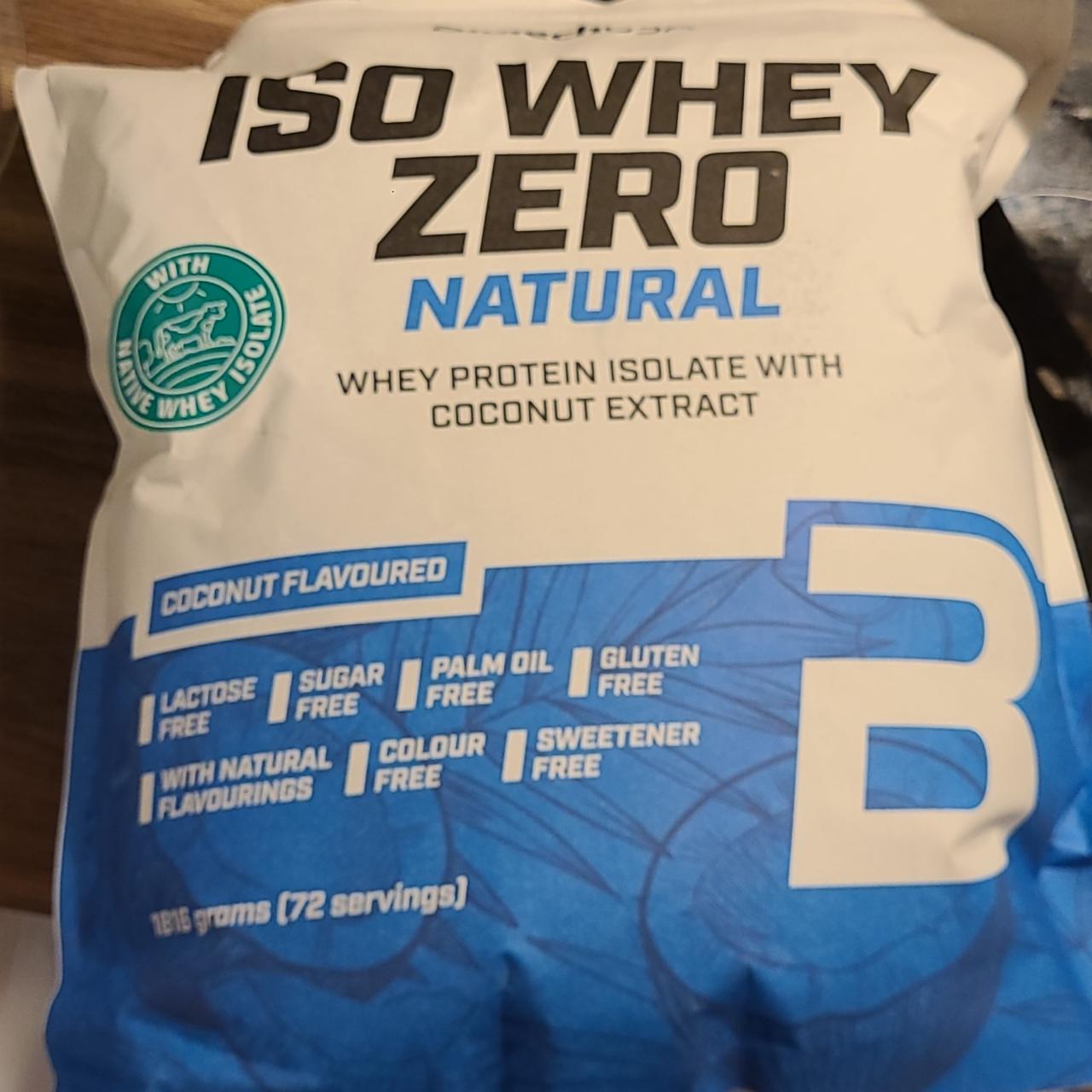 Fotografie - Iso Whey Zero Natural Coconut flavoured BioTechUSA