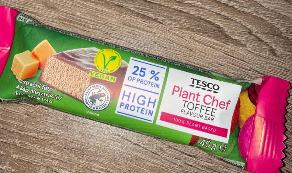 Fotografie - Plant chef Toffee flavour bar Tesco