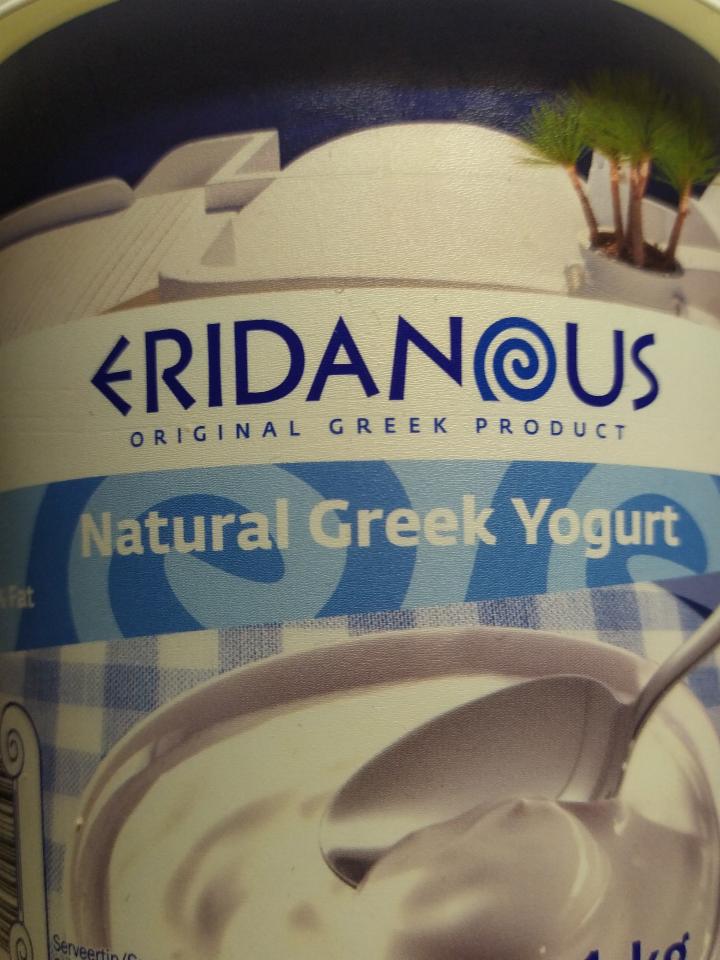 Fotografie - Natural greek yogurt 2% Eridanous