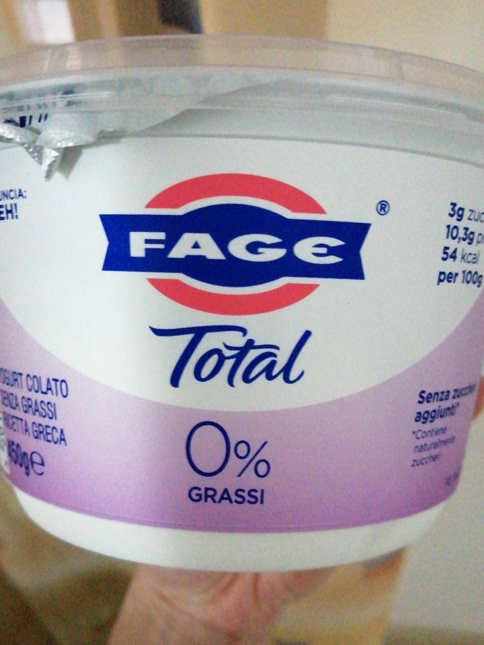 Fotografie - Fage Total 0% grassi