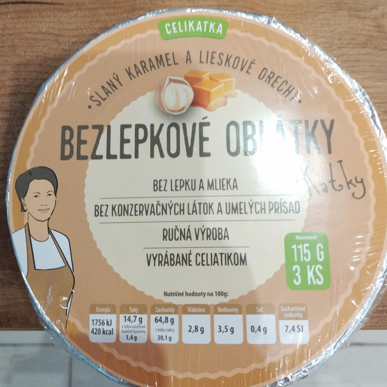 Fotografie - Bezlepkové oblátky Slaný karamel a lieskové orechy Celikatka