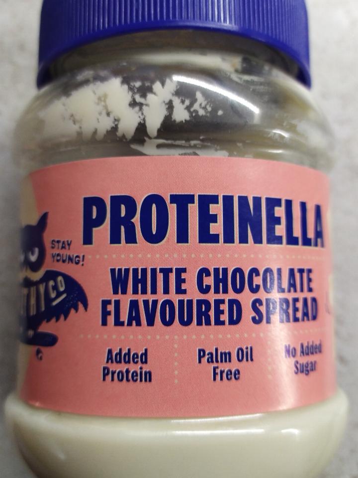 Fotografie - Proteinella white chocolate (biela čokoláda) HealthyCo