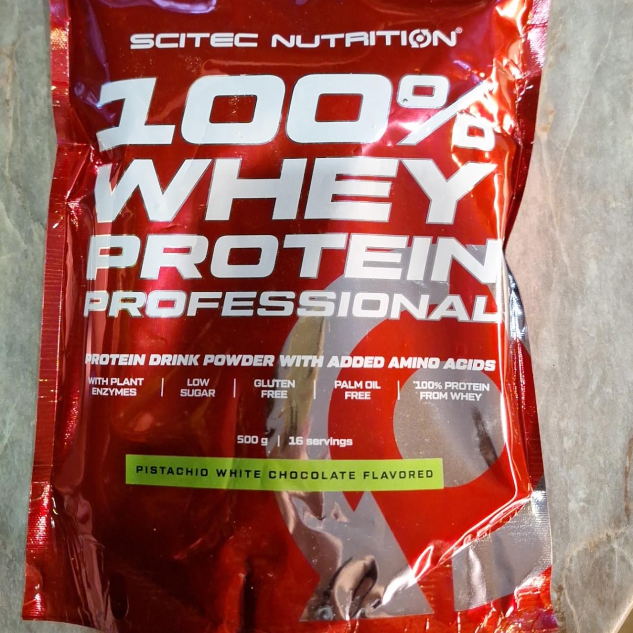 Fotografie - 100% Whey Protein Professional Pistachio White Chocolate flavored Scitec Nutrition