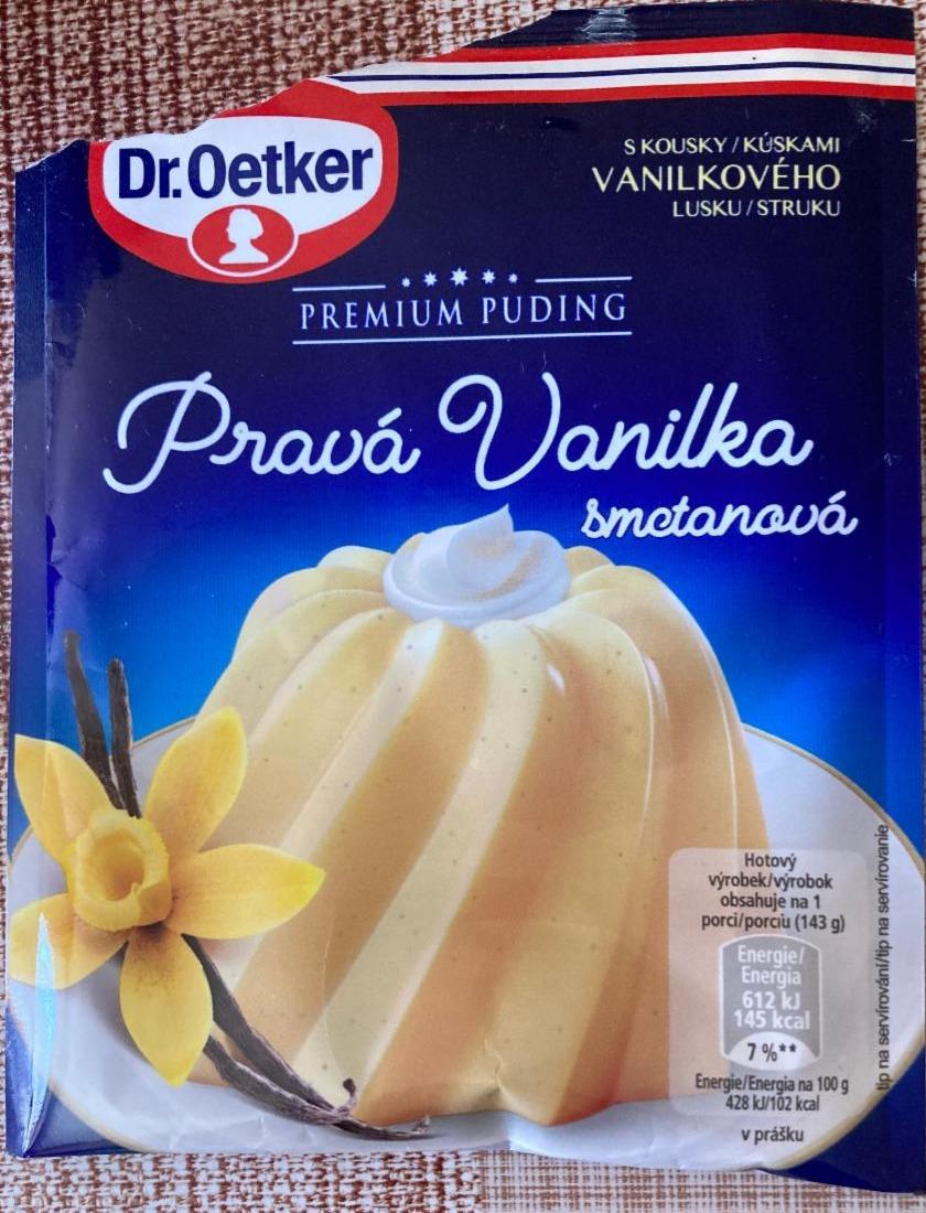 Fotografie - Pravá vanilka smotanová Premium puding Dr.Oetker