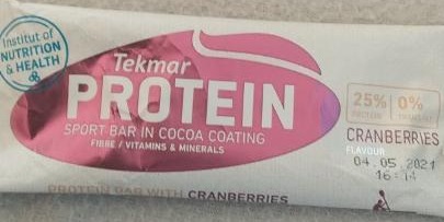 Fotografie - Protein sport bar cranberries Tekmar