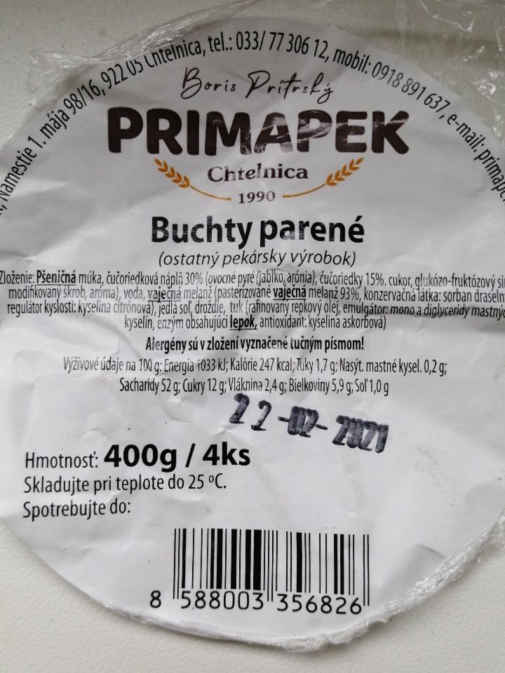 Fotografie - Buchty parené Primapek