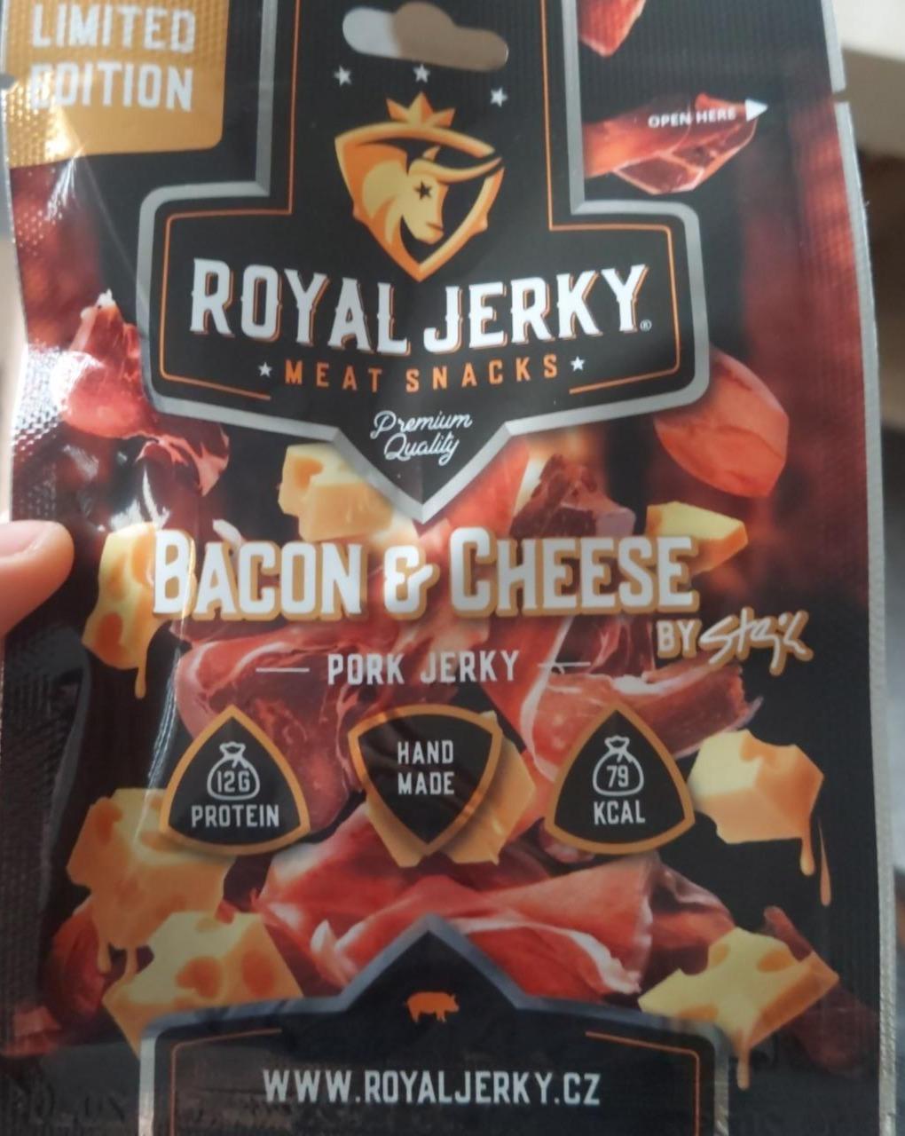 Fotografie - Pork Jerky Bacon & Cheese Royal Jerky