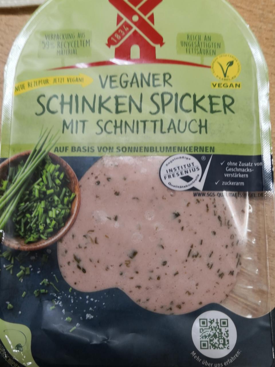 Fotografie - Veganer schinken spicker mit Schnittlauch