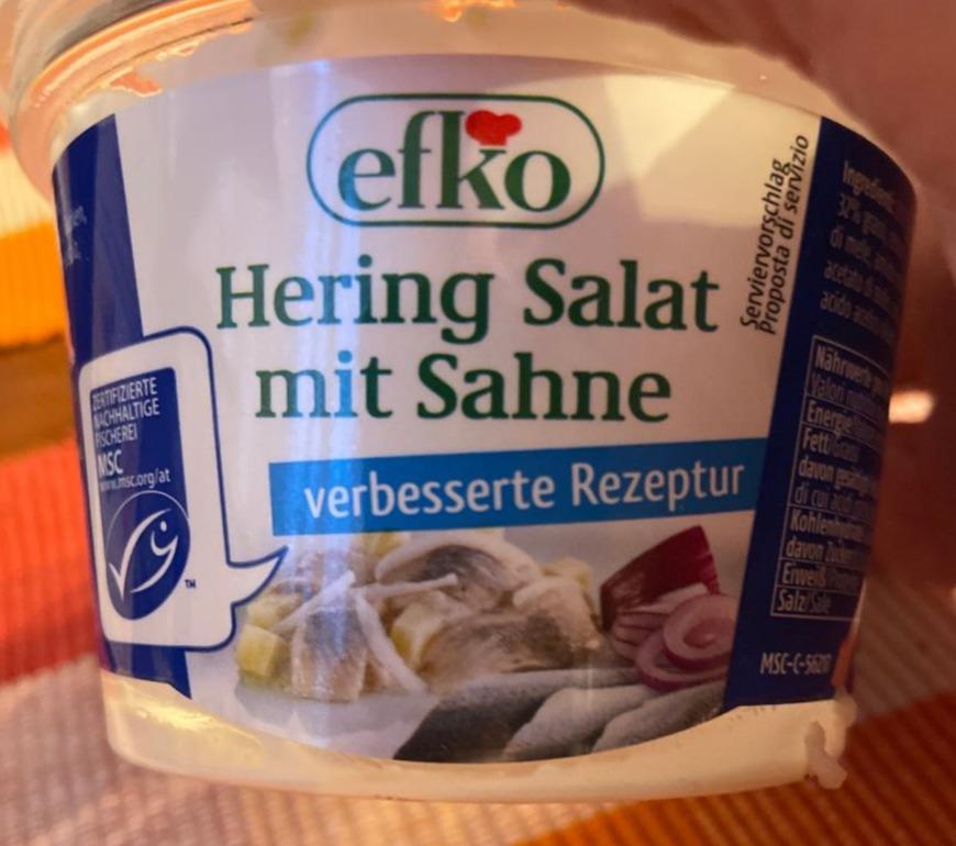 Fotografie - Hering Salat mit Sahne Efko