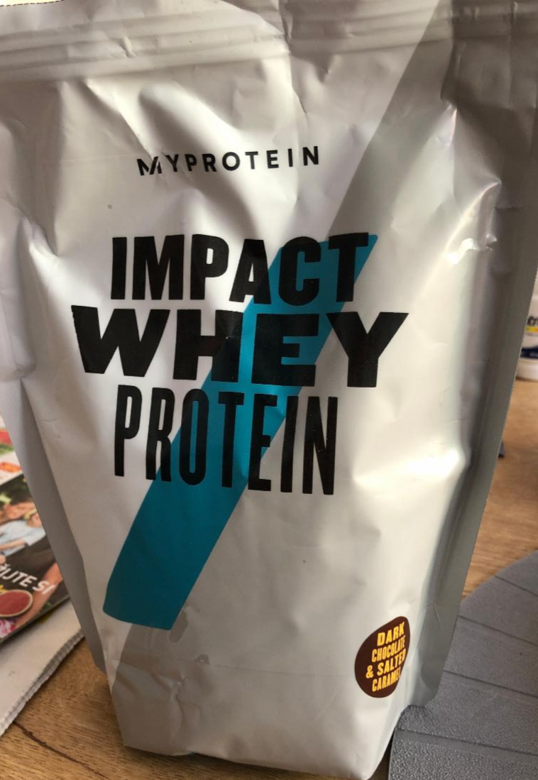 Fotografie - Impact Whey Protein dark chocolate&salted caramel MyProtein