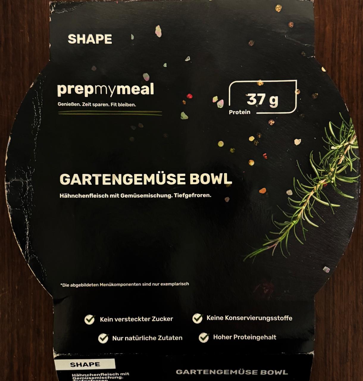 Fotografie - Gartengemüse Bowl PrepMyMeal