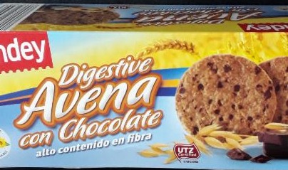 Fotografie - Digestive Avena con Chocolte Sondey