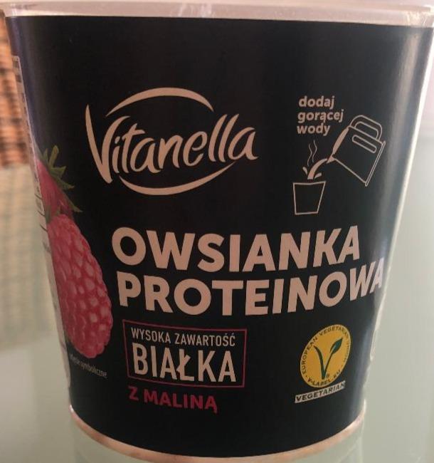 Fotografie - vitanella owsianka proteinowa z malina