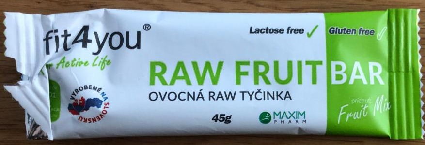 Fotografie - Raw Fruit Bar Fruit Mix Fit4you