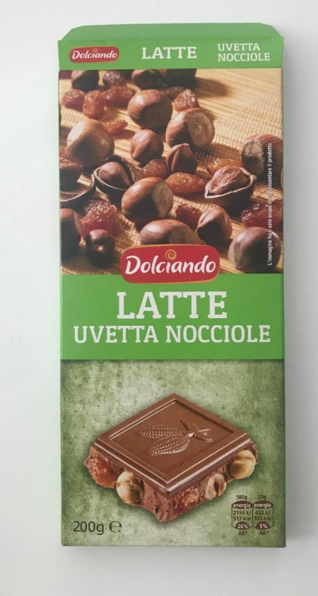 Fotografie - Latte Uvetta Nocciole Dolciando