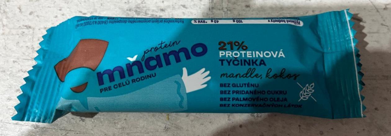 Fotografie - Mňamo 21% proteinová tyčinka mandle, kokos Still Mass