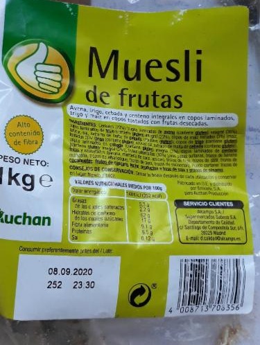 Fotografie - muesli de frutas