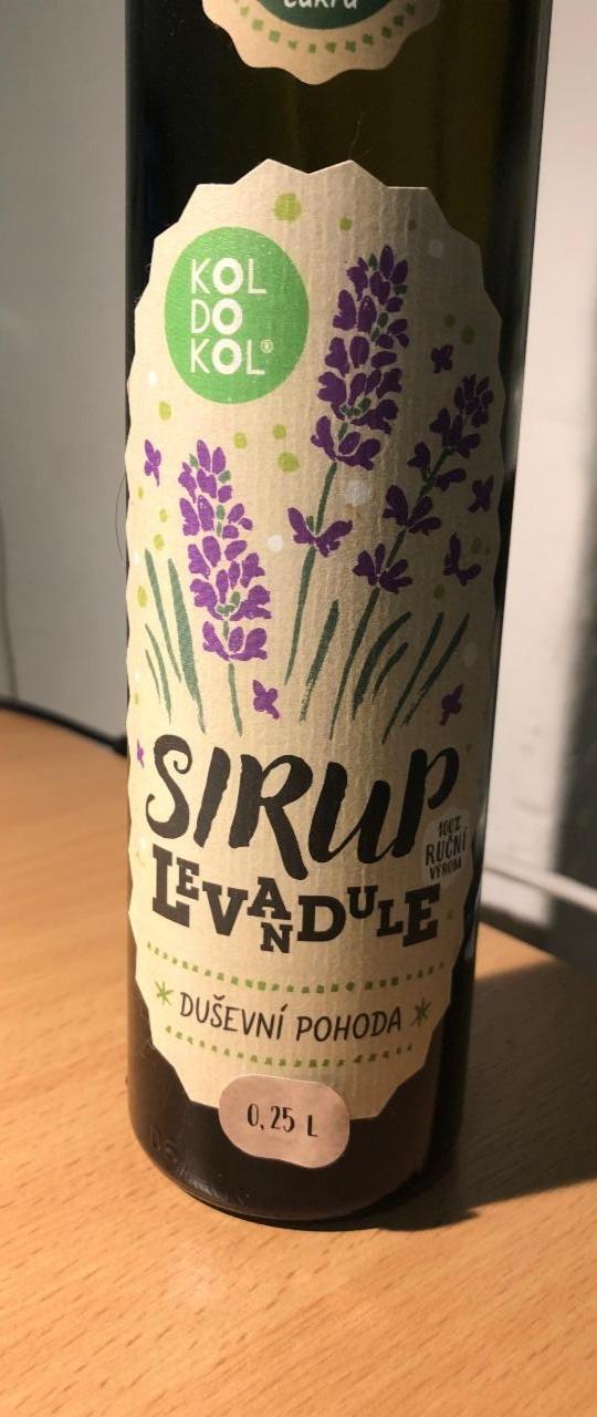 Fotografie - Sirup Levandule koldokol