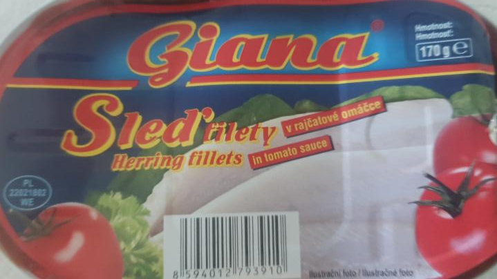 Fotografie - Sleď filety v paradajkovej omáčke Giana